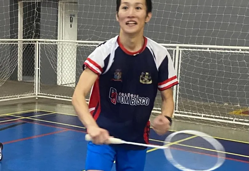 Daichi Inoue chega do Japão para compartilhar experiências com a equipe do Badminton de Itapetininga e visita Secretaria de Esporte, Lazer e Juventude