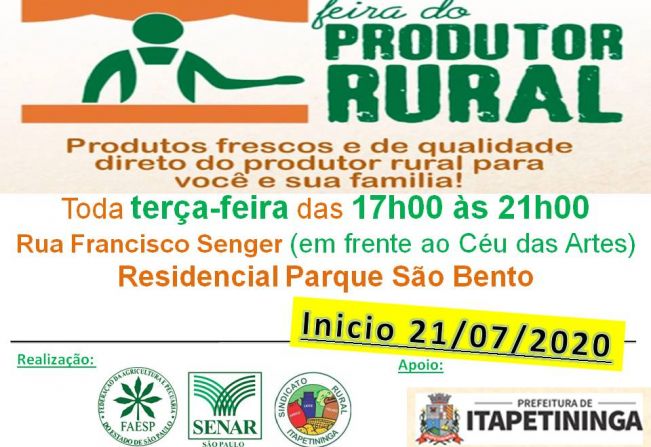 Feira do Produtor Rural abre novo polo de comércio no Parque São Bento em Itapetininga