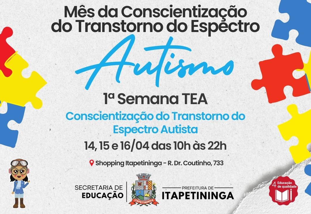 Secretaria de Educação realiza Semana TEA em alusão ao “Abril Azul”