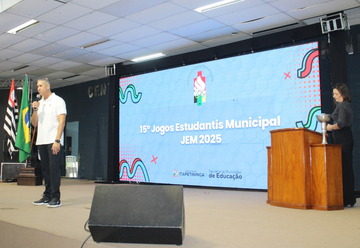 Abertura dos 15º Jogos Estudantis Municipal – JEM 2025 tem José Neto como padrinho