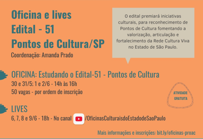 Edital de Premiação para Pontos de Cultura do Estado de São Paulo 