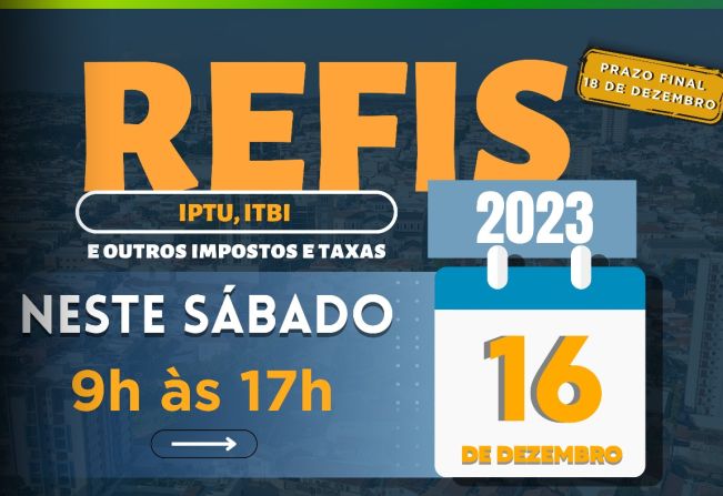 Prefeitura de Itapetininga abre neste sábado, dia 16, para atender contribuintes interessados em aderir ao Refis