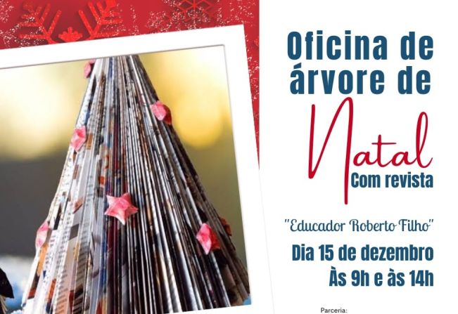 Biblioteca Municipal em Itapetininga terá Oficina para Confecção de Árvore de Natal