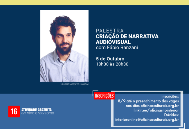 Itapetininga oferece palestra: “Criação de Narrativa Audiovisual”