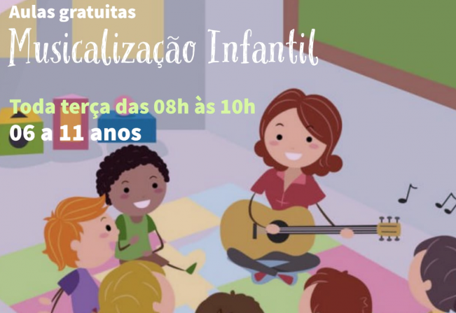 Aulas de Musicalização Infantil são oferecidas de graça no CEU das Artes em Itapetininga
