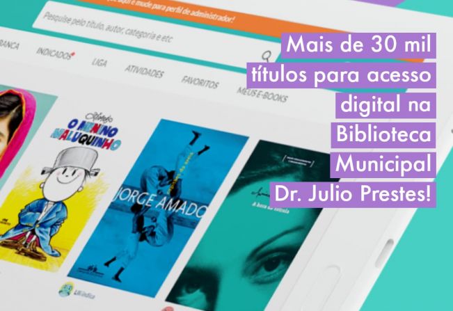 Itapetininga conta com Biblioteca Digital e acervo de mais de 30 mil títulos