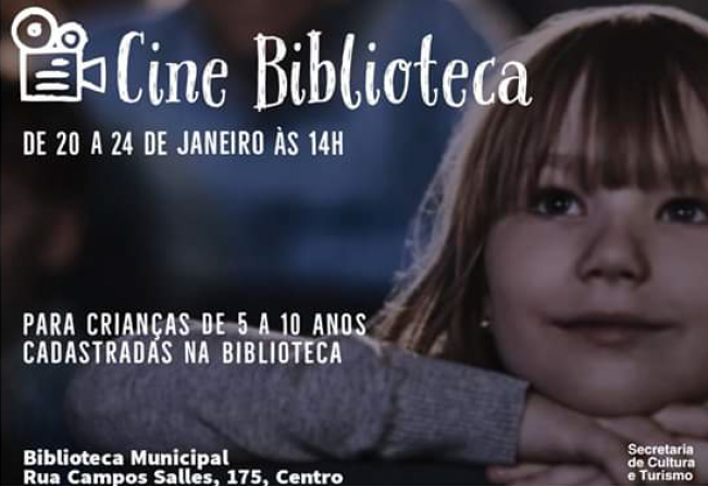 Cine Biblioteca segue com atividades até sexta (24) em Itapetininga