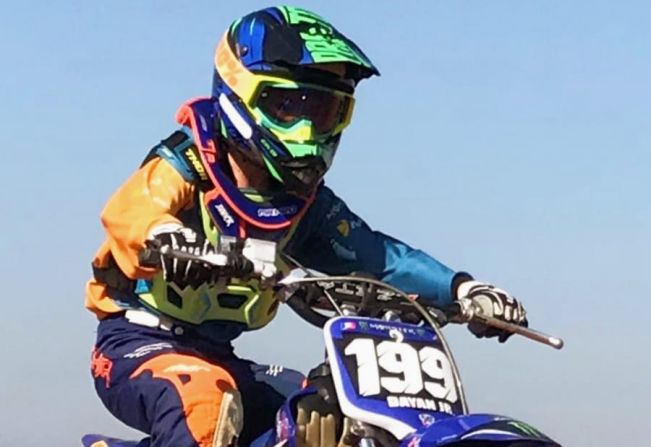  Piloto de 9 anos representando Itapetininga fica na vice liderança da primeira etapa do Paulista de Motocross