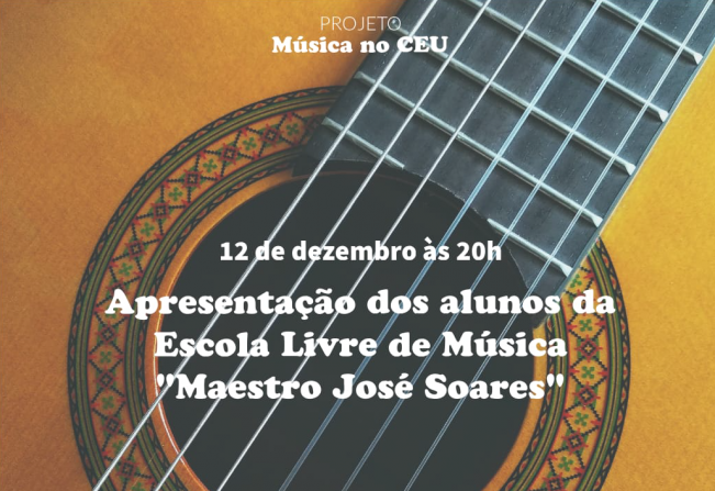 Apresentação musical no CEU das Artes em Itapetininga será nesta quinta-feira (12)