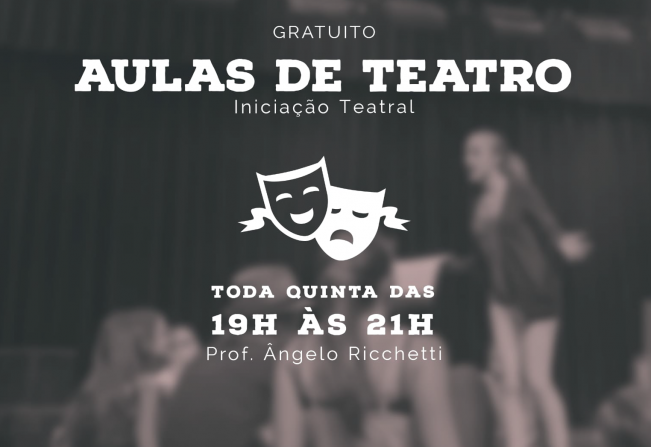 CEU das Artes em Itapetininga oferece aulas gratuitas de Iniciação Teatral