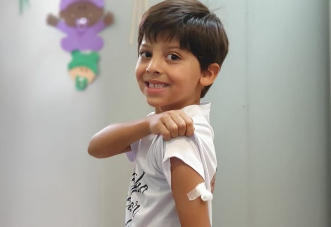 Mais de 400 crianças receberam a dose da vacina contra sarampo no Dia D da Campanha