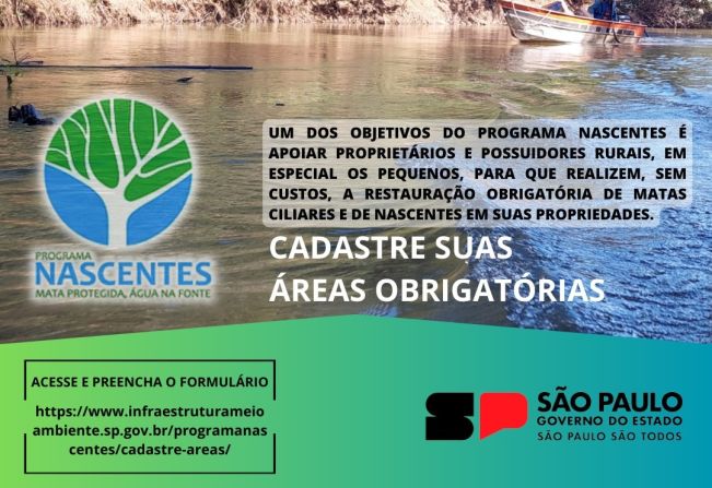 “Programa Nascentes” realiza Recomposição Florestal de propriedades gratuitamente