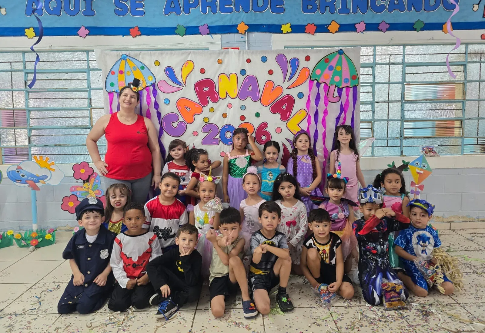 Carnaval na EMEI “Profª Angelina Turelli Vieira” foi simplesmente mágico