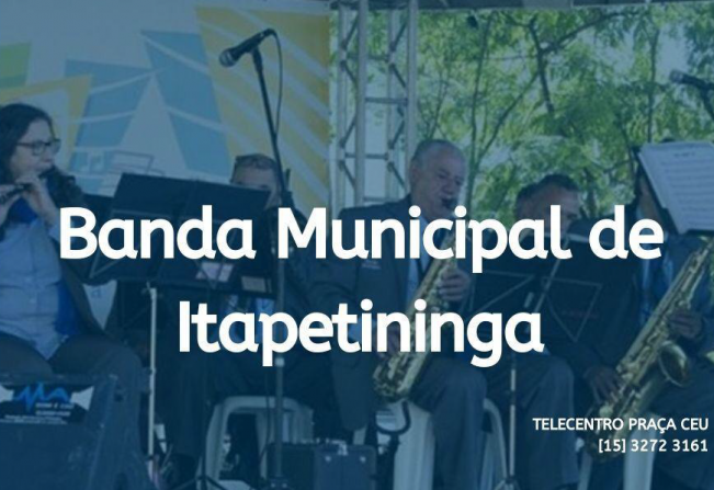 Banda Municipal de Itapetininga faz apresentação no CEU das Artes