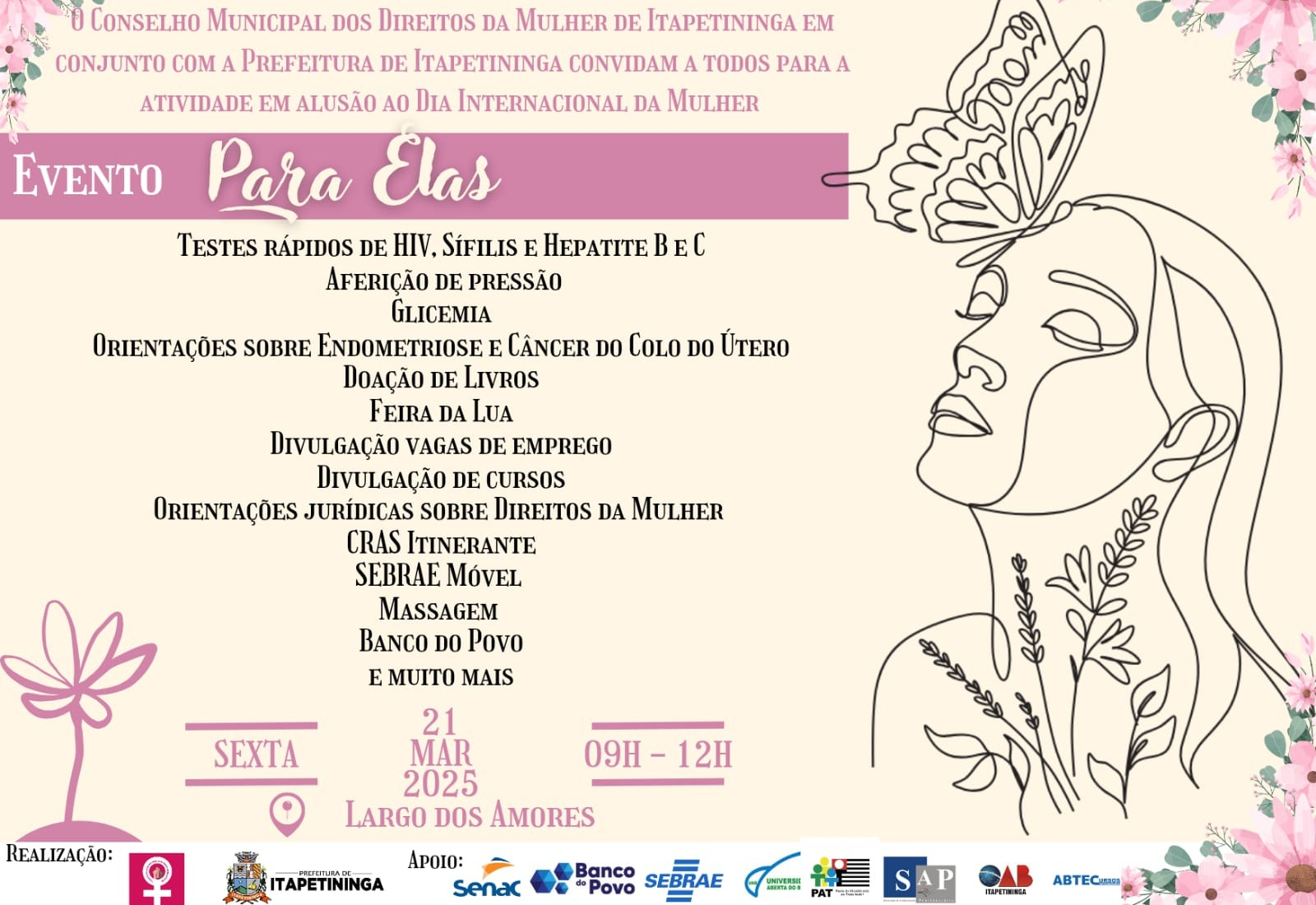 Prefeitura de Itapetininga e Conselho da Mulher realizam o evento 