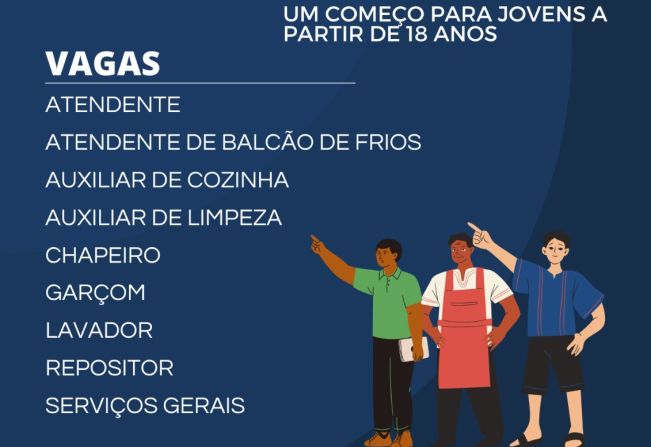 PAT de Itapetininga tem vagas para jovens a partir de 18 anos;  Confira os cargos