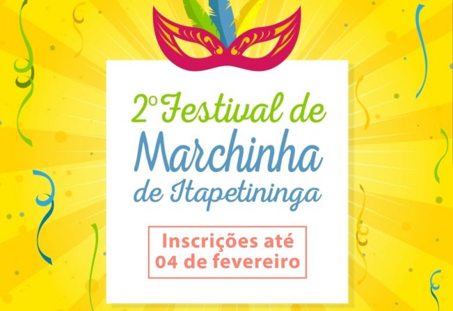 Olha o 2º Festival de Marchinha aí gente!
