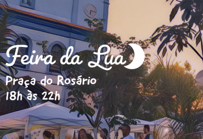 Tem “Feira da Lua” nesta quarta (24) na praça do Rosário
