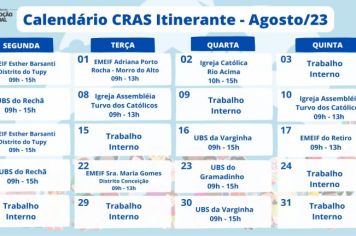 Cras Itinerante estará em agosto nos bairros rurais de Itapetininga