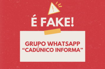 PREFEITURA DE ITAPETININGA ALERTA SOBRE GOLPE DO GRUPO DO CADÚNICO