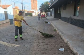 Serviços de zeladoria são realizados na área central de Itapetininga