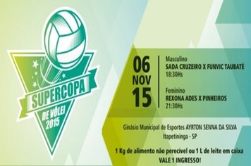 Itapetininga sedia SUPERCOPA de Voleibol