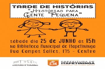 Biblioteca realiza mais um Tarde de Histórias