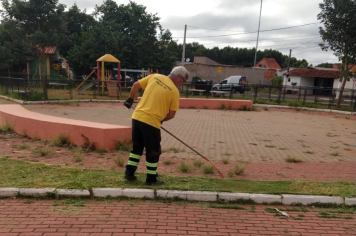 Secretaria de Serviços Públicos segue com ações de limpeza e manutenção por todo município