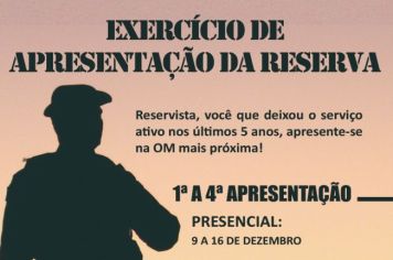 Junta Militar de Itapetininga realiza o EXAR – Exercício de Apresentação da Reserva 2021 
