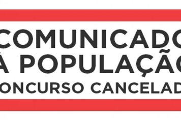 COMUNICADO À POPULAÇÃO