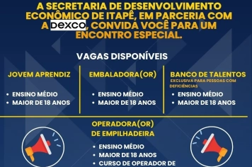 Dexco promove palestra no PAT com captação de currículos