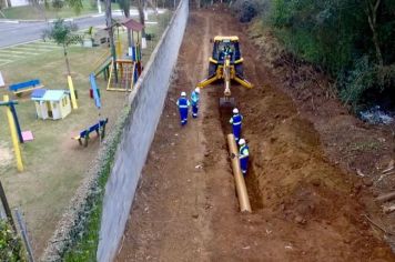 Tiveram início as obras para ampliação do sistema de esgoto em Itapetininga.