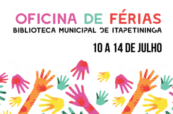 Biblioteca Municipal realiza Oficina de Férias neste mês de julho
