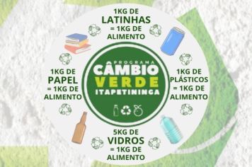 Programa Câmbio Verde, em Itapetininga, estará na Vila Sônia no dia 29 de junho (sábado)