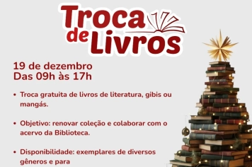 Troca de Livros incentiva a leitura e fortalece o acervo da Biblioteca do Paço em Itapetininga