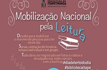 BIBLIOTECA REALIZA MOBILIZAÇÃO NACIONAL PELA LEITURA