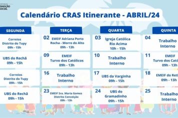 Cras Itinerante estará em abril nos bairros rurais de Itapetininga