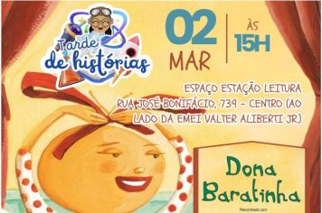 Prefeitura de Itapetininga realiza 1ª Tarde de Histórias neste sábado