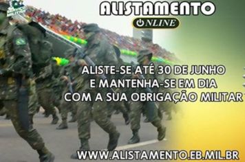 PRAZO PARA O ALISTAMENTO MILITAR SE ENCERRA NO DIA 30 DE JUNHO DE 2024