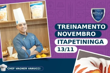 Itapetininga recebe Chef Vagner Vanucci em treinamento gratuito de Bolos Artesanais