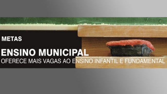 Ensino Municipal oferece mais vagas ao ensino Infantil e fundamental