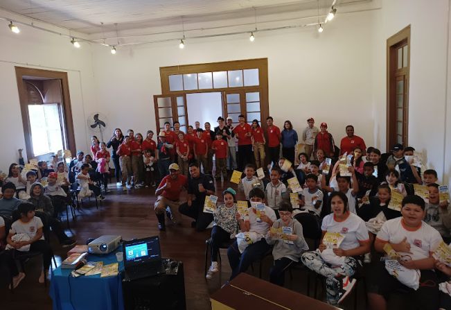 GCM de Itapetininga realiza palestra sobre trânsito e alertas para Chuvas de Verão no curso Bombeiro Mirim