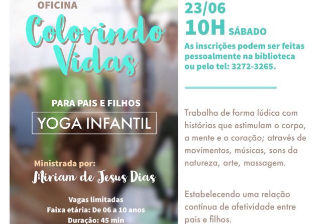 Biblioteca de Itapetininga oferece oficina “Colorindo Vidas”