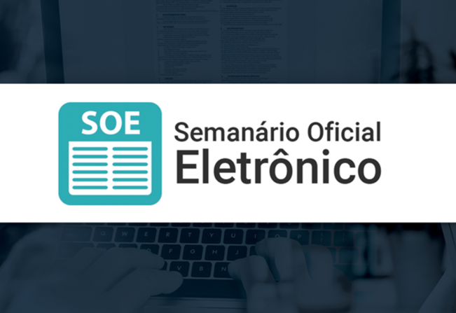 1ª edição do Semanário Oficial Eletrônico será neste sábado (19)