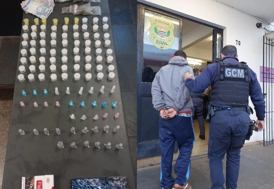 GCM de Itapetininga apreende mais de 100 porções de drogas em ação na Vila Sônia