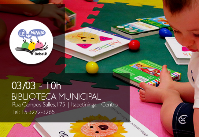 Biblioteca Municipal prepara “Lê no Ninho” para o próximo dia 3