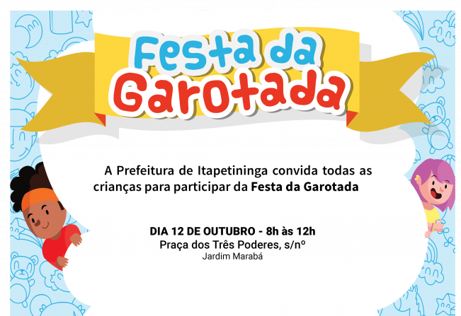Município organiza festa inédita para marcar o Dia das Crianças