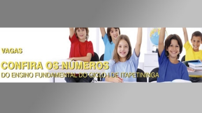 Confira os números do Ensino Fundamental Ciclo I de Itapetininga