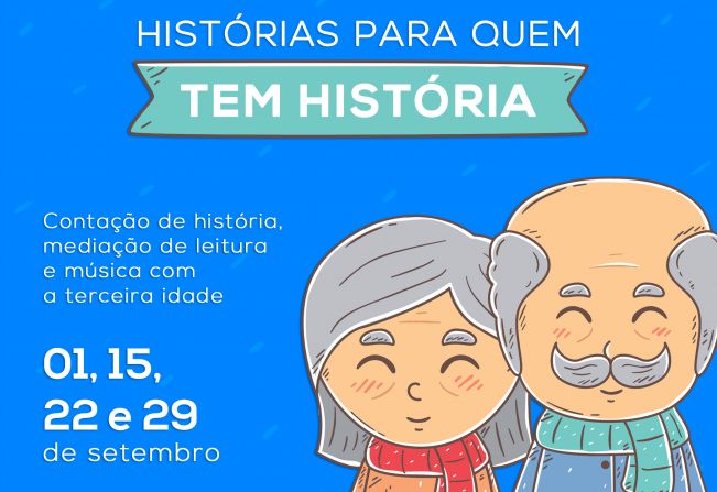 Biblioteca Municipal tem evento de leitura e contação de histórias para terceira idade