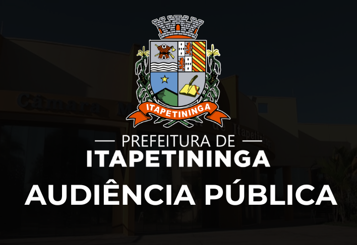 Câmara Municipal realiza Audiência Pública na próxima quinta-feira (13)